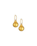 24K Hoopla Dome Earrings