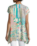 Azzy Printed Trapeze Top, Plus Size  