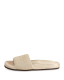 Monili Flat Slide Sandal, Gold