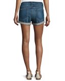 Le Cutoff Cuffed Denim Shorts, Plummer