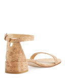Nudistjune 40mm City Sandal, Natural Cork