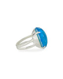 925 Wonderland Large Round Ring in Ice, Size 7