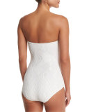 Lace Bandeau One-Piece Swimsuit
