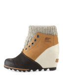 Joanie Sweater Wedge Bootie, Elk