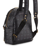 Dual Stark Small Visetos Backpack w/ Pouch, Black
