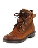 Cecile Lace-Up Weather Boot, Chestnut