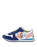 Brielle Suede & Leather Sneaker, Multi