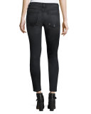 The Stiletto Cropped Skinny Jeans, Black