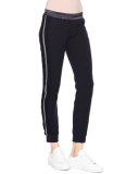 Slim-Leg Sweatpants, Navy