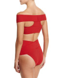 Lucette Off-The-Shoulder Two-Piece Swimsuit
