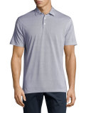 Pin-Dot Polo Shirt, Barchetta Blue