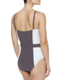 Lipsi Colorblock One-Piece Swimsuit