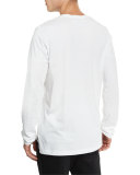 Water Text-Print Long-Sleeve T-Shirt