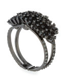 Crystal Firework Cuff Bracelet, Black