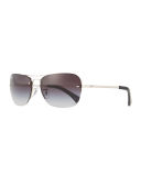 Metal Aviator Sunglasses