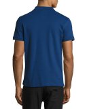 Stretch-Cotton Polo Shirt, Blue
