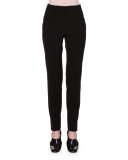 Mid-Rise Skinny Pants, Black