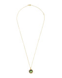 Rock Candy 18k Gold Mini Lollipop Necklace in Peridot & Diamond