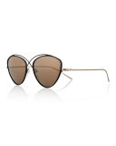 Brooklyn Metal Cat-Eye Sunglasses