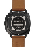 46mm Brakeman Chronograph Watch, Black/Brown 
