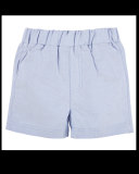 Short-Sleeve Oxford Two-Piece Set, Blue, Size 3-24 Months