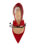 Ferme Rouge Self-Tie Red Sole Pump, Rougissime 