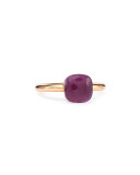 Nudo Rose Gold & Amethyst Mini Ring, Size 54