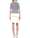 Sailor-Front A-Line Skirt