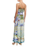 Belted Wide-Leg Jumpsuit, My Majorelle