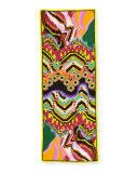 Silk Dreamscape Scarf, Citron