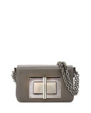 Natalia Medium Chain Crossbody Bag, Graphite 