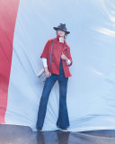 Mid-Rise Flare-Leg Jeans, Indigo