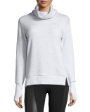 Haze Long-Sleeve Sweatshirt, White Heather