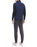 Aster Textured Crewneck Sweater, Black