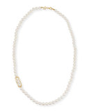 18K Gold Akoya Pearl Necklace, 24"