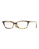 Scarla Cat-Eye Optical Frames, Hickory Tortoise