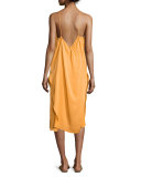 Altara Midi Slip Dress, Medium Yellow