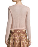 Lurex® Star-Stitch Cardigan