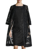 Gilded Garden Mesh Topper, Caviar