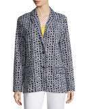 Geometric Jacquard Interlock Jacket 