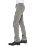 Slim Skinny Denim Jeans, Gray 