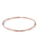 18k Rose Gold Shiny Squiggle Bangle