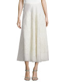 Roxanne Embroidered Midi Skirt, Cream