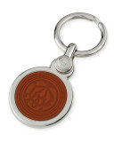 Logo Badge Key Chain, Silver