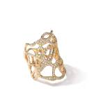 18k Gold Drizzle Ring with Diamonds