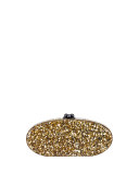 Edie Confetti Acrylic Clutch Bag, Golden