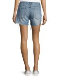 Distressed Boyfriend Shorts, Rye