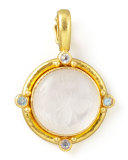 Rock Crystal Queen Bee Intaglio Pendant