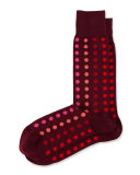 Grad Multicolor Polka Dot Socks