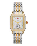 16mm Deco Diamond Watch Head, Two-Tone
